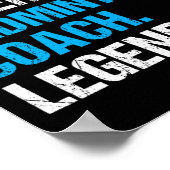 Poster Papa Superhero Badminton Entraîneur Funny Badminto (Coin)