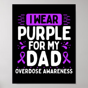 Poster Papa Surdose Sensibilisation Papa Warrior Purple R