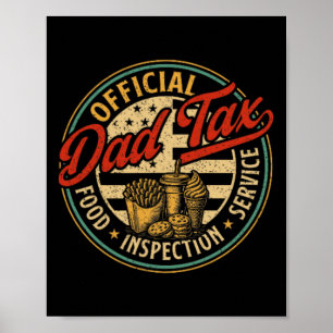 Poster Papa Taxe S'assurant que ce n'est pas du poison Dr