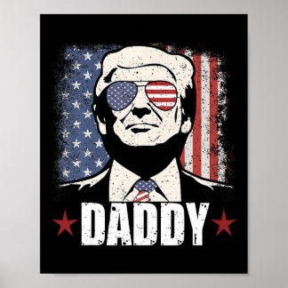 Poster Papa Trump 2025 Officiel Papa Trump Drôle 1