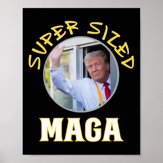 Poster Papa Trump Vance 2024 fait des frites (Devant)