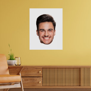 Poster Papa visage personnalisé sur mesure