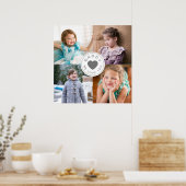 Poster Papa We Love You Heart 4 Photo Collage (Cuisine)