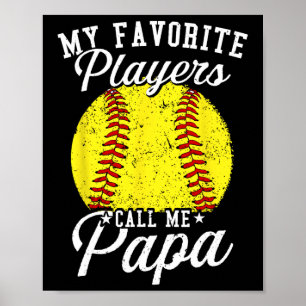 Poster Papas Doux Mon Joueur Softll Préféré M'appelle Pap