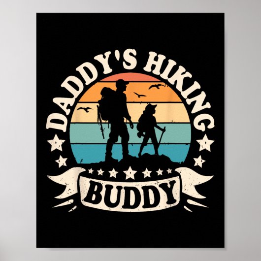 Poster Papa's Randonnée Buddy Hiker Papa Enfants Garçons (Devant)