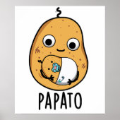 Poster Papato Funny Potato Pun (Devant)