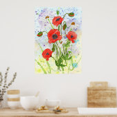 poster "papavers" (Keuken)