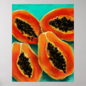 Poster Papaya Art Décor Mur (Devant)