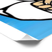 Poster Pape avec le ciel bleu (Coin)