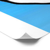 Poster Pape avec le ciel bleu (Coin)