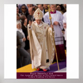 Poster Pape Benoît XVI - Bronx NY GDeCosta Portrait (Devant)