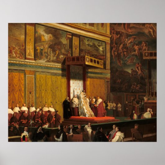 Poster Pape Pie VI - Jean-Auguste - Ingres Art (Devant)