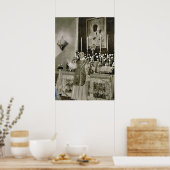 Poster Pape Pie XII dit Messe, Castel Gandolfo (Cuisine)