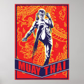 Poster Paper (Matte) - Muay Thai (Devant)
