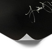 Poster Paperblanc en noir (Coin)