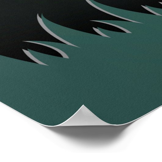 Poster Papercut Zombie Graveyard & Ghosts (Coin)