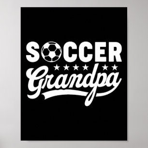 Poster Papi Foot Drôle Sports Papa Vintage Humour 