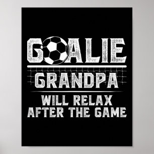 Poster Papi Gardien de but de foot drôle d'un gardien de 