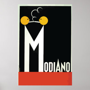 Poster Papier à cigarettes vintage de Modiano