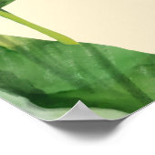 Poster Papier à feuille de banane tropicale (Coin)