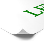 Poster Papier à laitue (Coin)