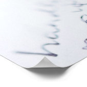 Poster papier blanc avec texte et un stylo (Coin)