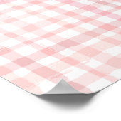 Poster Papier-chèque rose Aquarelle numérique (Coin)