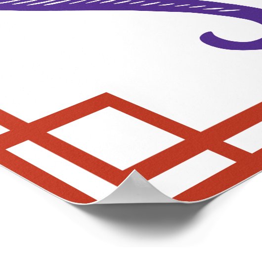 Poster Papier chinois Zodiac Rooster (Coin)