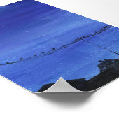 Poster Papier d'affichage bleu Cityscape Print, Value (Coin)