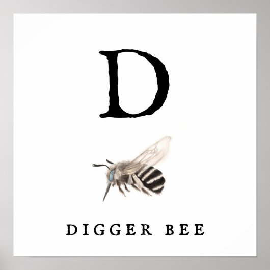 Poster Papier d'affiche "D" Digger Bee Value (Matte) (Devant)