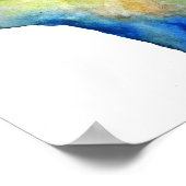 Poster Papier d'affiche de valeur de l'aquarelle Bear Pèr (Coin)