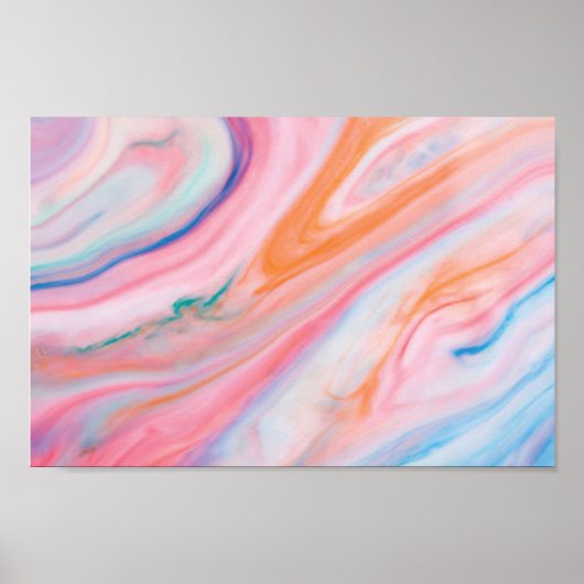 Poster papier d'affiche de valeur en marbre de couleur (M (Devant)