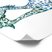 Poster Papier d'affiche de valeur Les Giraffes Kiss Art D (Coin)