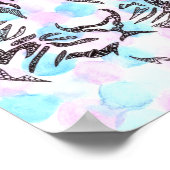 Poster Papier d'affiche Motif Tiger Tessellation (Coin)