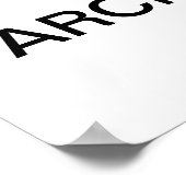 Poster papier d'archives personnalisé de 36 po x 2 (Coin)