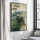 Poster Papier d'art mural Japandi Mystic Peaks