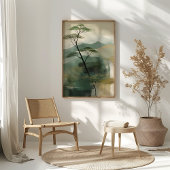 Poster Papier d'art mural Japandi Mystic Peaks