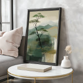 Poster Papier d'art mural Japandi Mystic Peaks