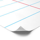 Poster Papier de note géant Mémo d'aide visuelle Customis (Coin)