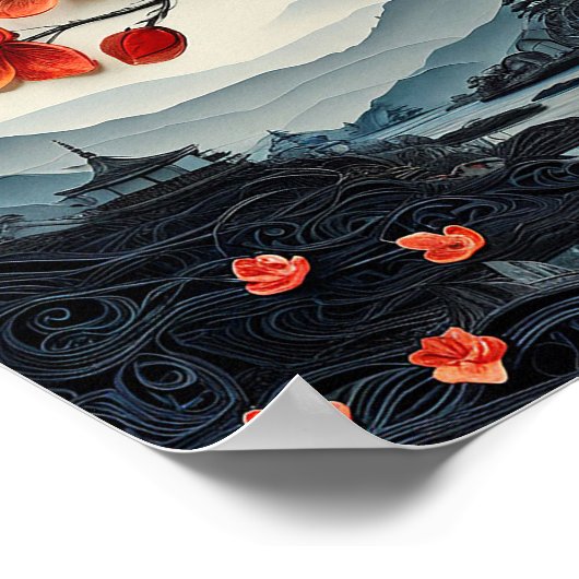 Poster Papier de Sakura (Coin)