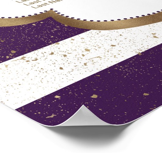 Poster Papier de siège pour violet Violet d'or Eustoma (Coin)