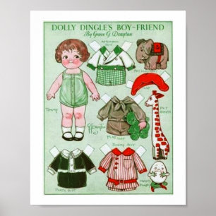Poster  Papier Dolly Dingle's vriend