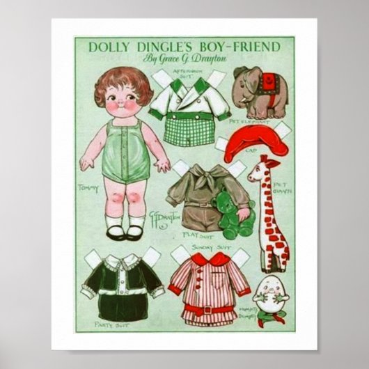 Poster  Papier Dolly Dingle's vriend (Voorkant)