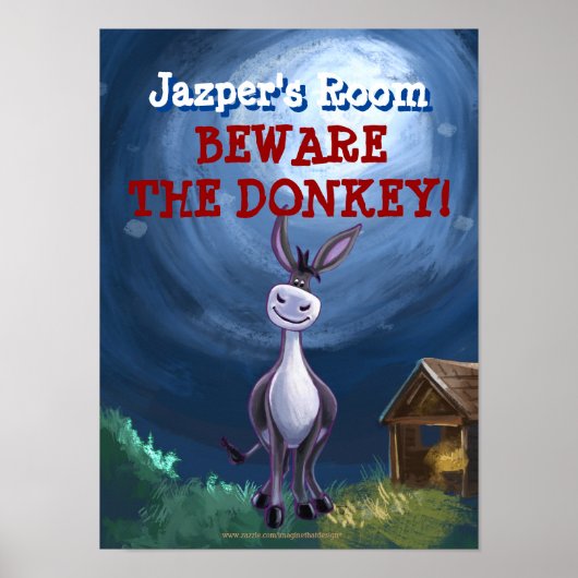 Poster Papier Donkey (Devant)