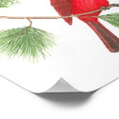 Poster Papier du Cardinal du Nord (Coin)