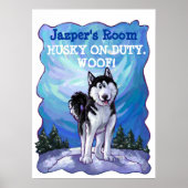 Poster Papier Husky (Devant)