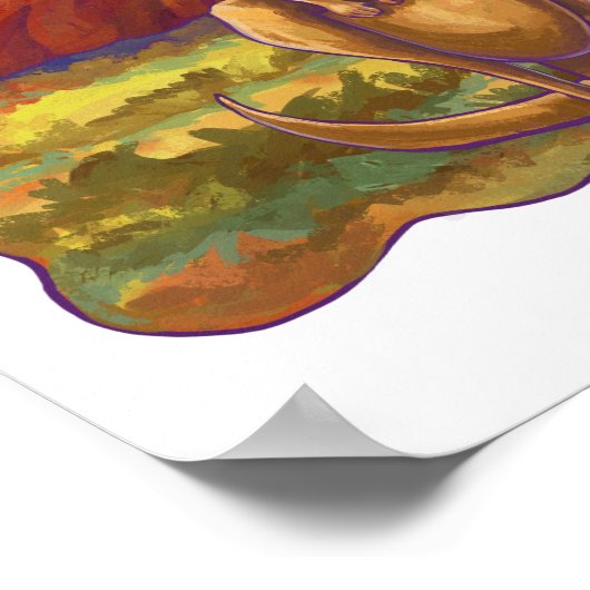 Poster Papier Kangaroo (Coin)