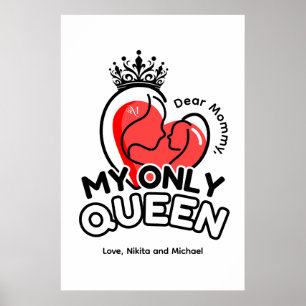 Poster Papier (mat) : Ma seule reine