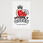 Poster papier (mat): Mijn enige Queen (Keuken)