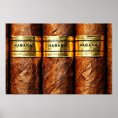 Poster Papier (Matte) cigare cuban, luxe (Devant)